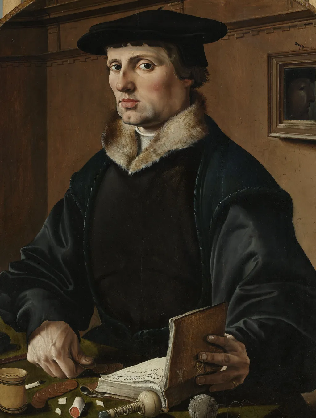 Portrait of (possibly) Pieter Gerritsz Bicker, pendant of (possibly) his wife Anna Codde, by Maarten van Heemskerck, oil, 1529
