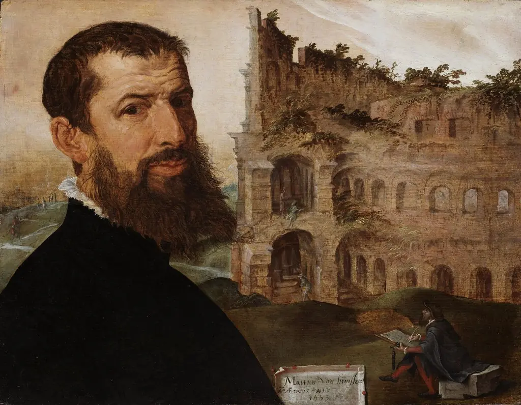 Self-portrait with the Colosseum