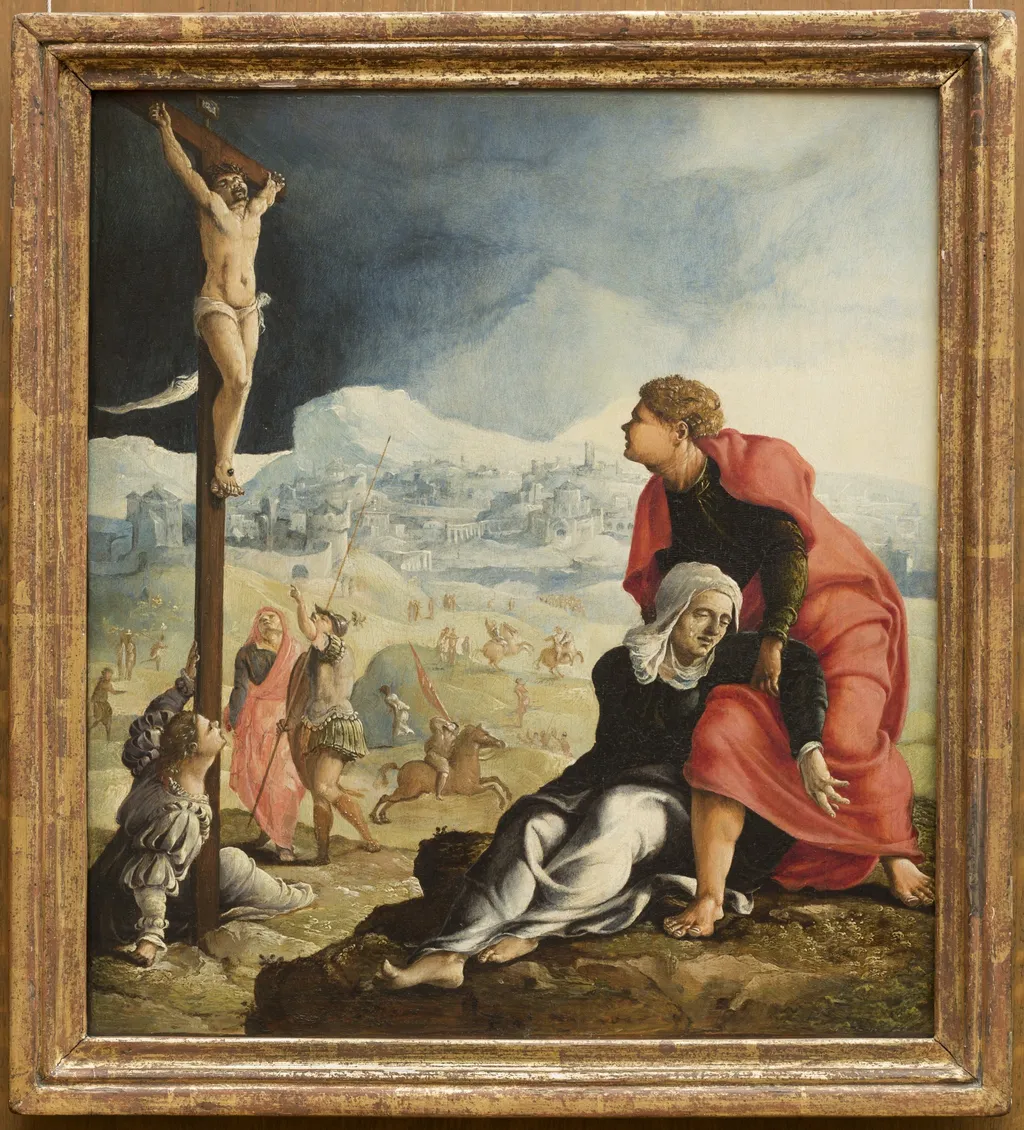 The Crucifixion, by Maarten van Heemskerck, oil, 1530