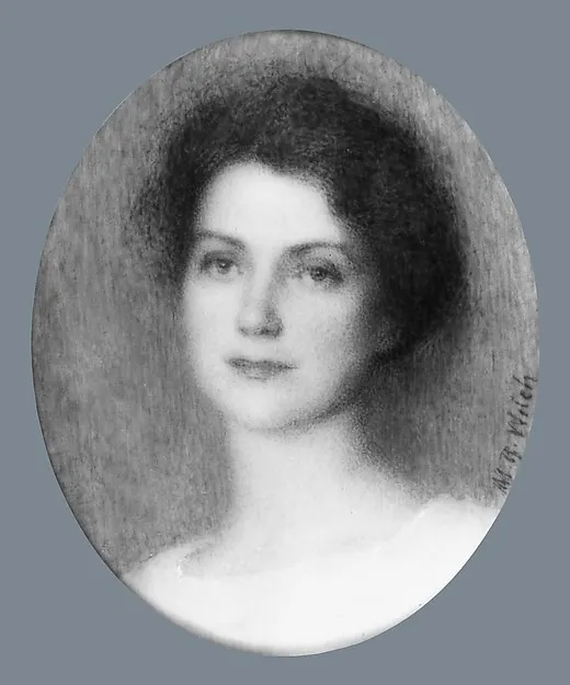Portrait of a Lady, by Mabel R. Welch, watercolor, 1910