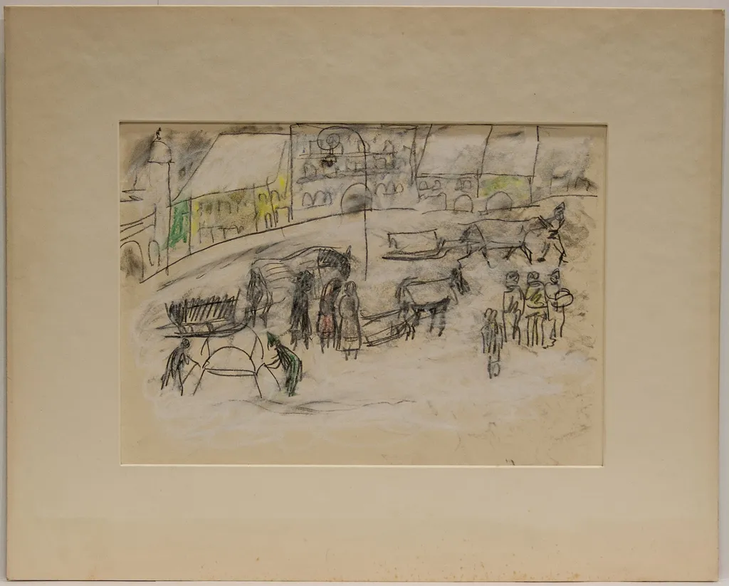Peisaj de iarnă, by Mac Constantinescu, 1950