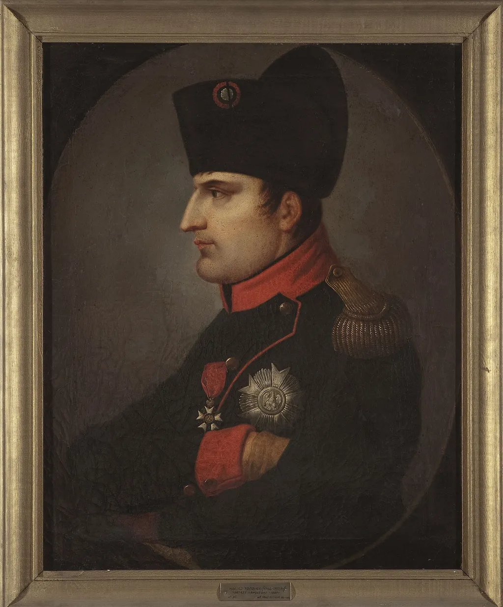 Bust of Napoleon, by Maciej Topolski, oil, 1807