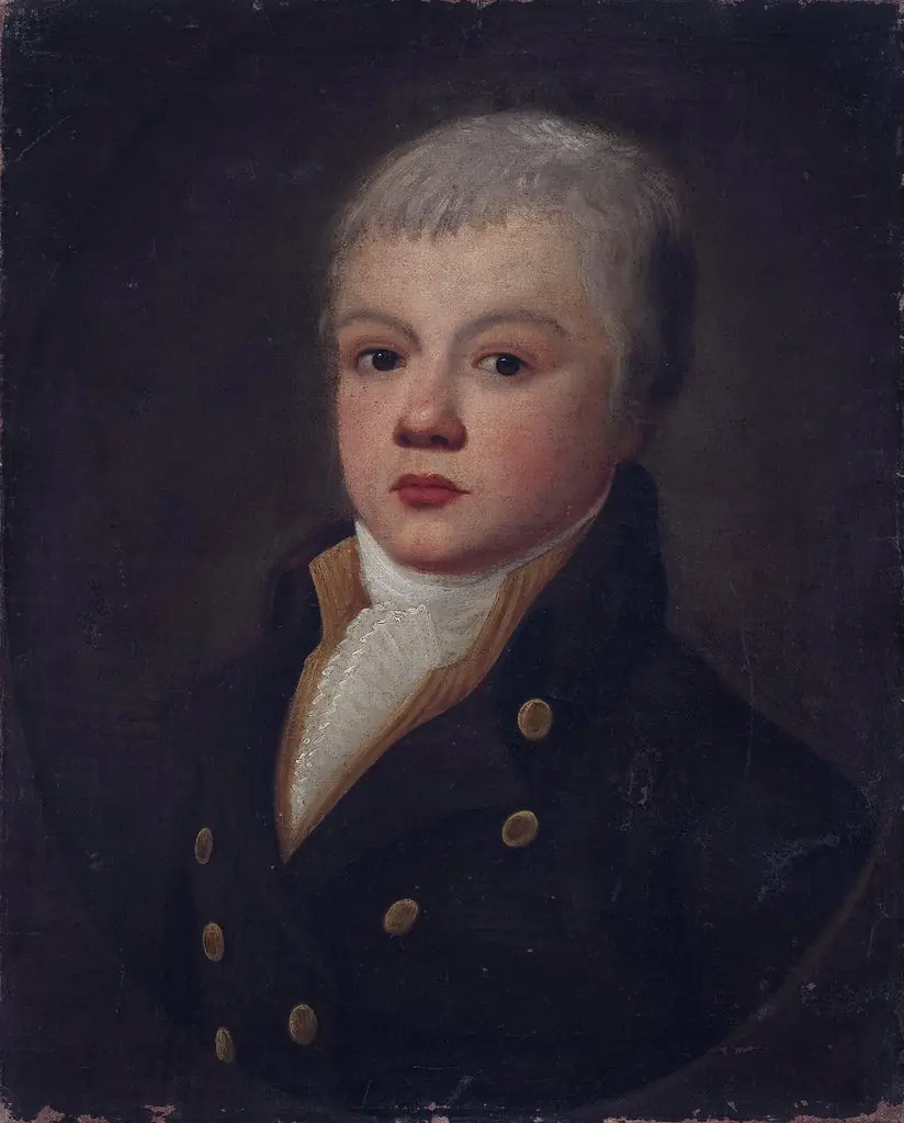 Childhood portrait of Jan Wołowicz (1778–?), by Maciej Topolski