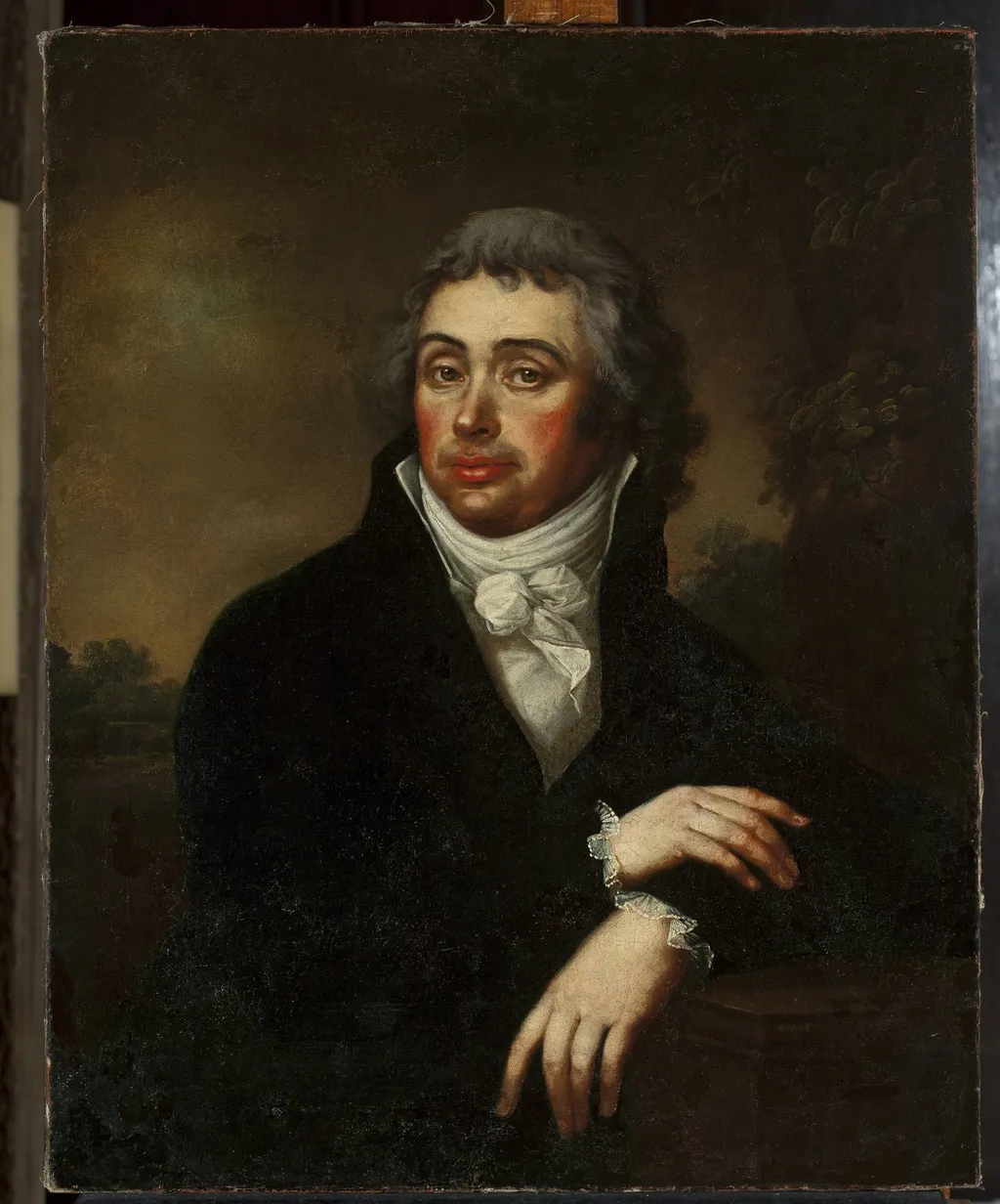 Portrait of a man, by Maciej Topolski, oil