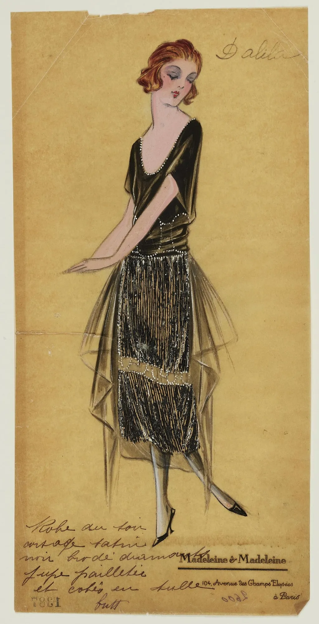 Dalida, by Madeleine & Madeleine, 1924