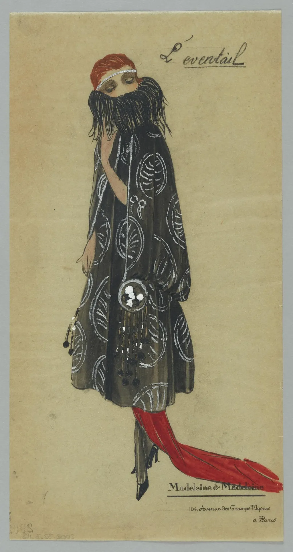 L'eventail, by Madeleine & Madeleine, 1924