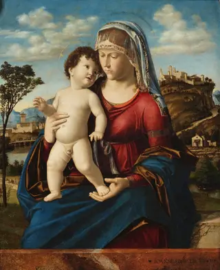 Madonna and Child in a Landscape