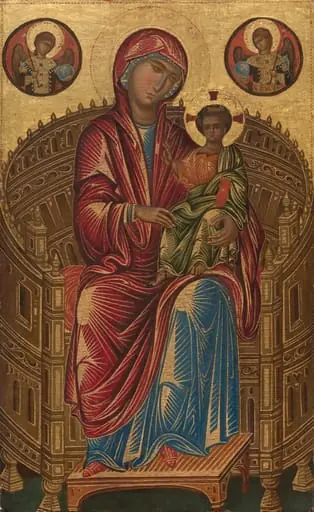 Madonna and Child on a Curved Throne