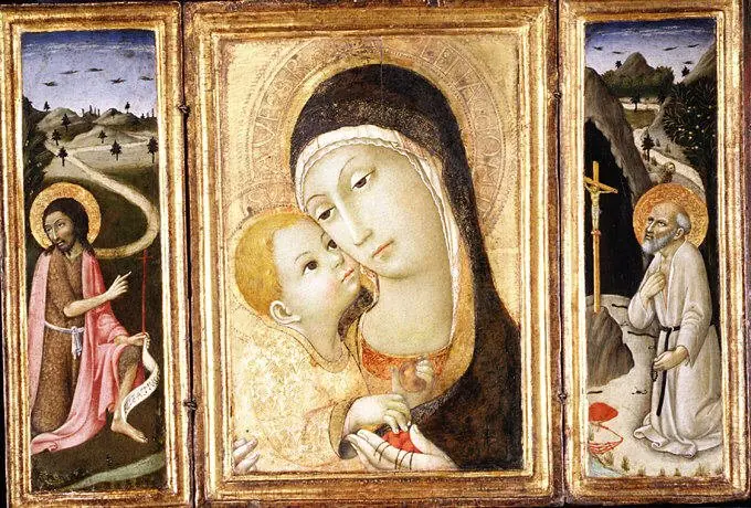 Madonna and Child; Saint John the Baptist; Saint Jerome