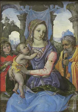 Madonna and Child with Saint Joseph and an Angel