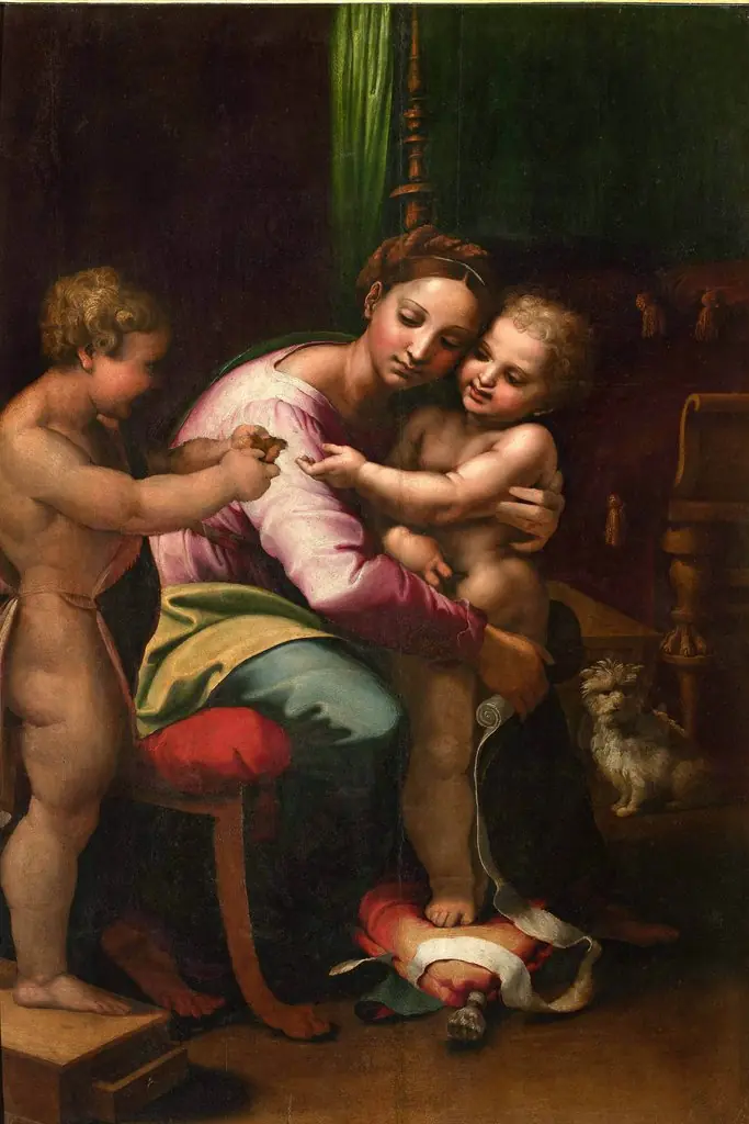 Madonna and Child with The Infant Saint John the Baptist
