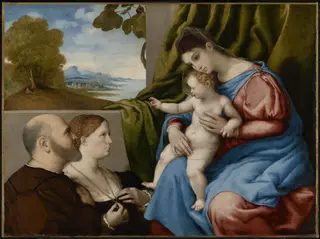 Madonna and Child with Two Donors