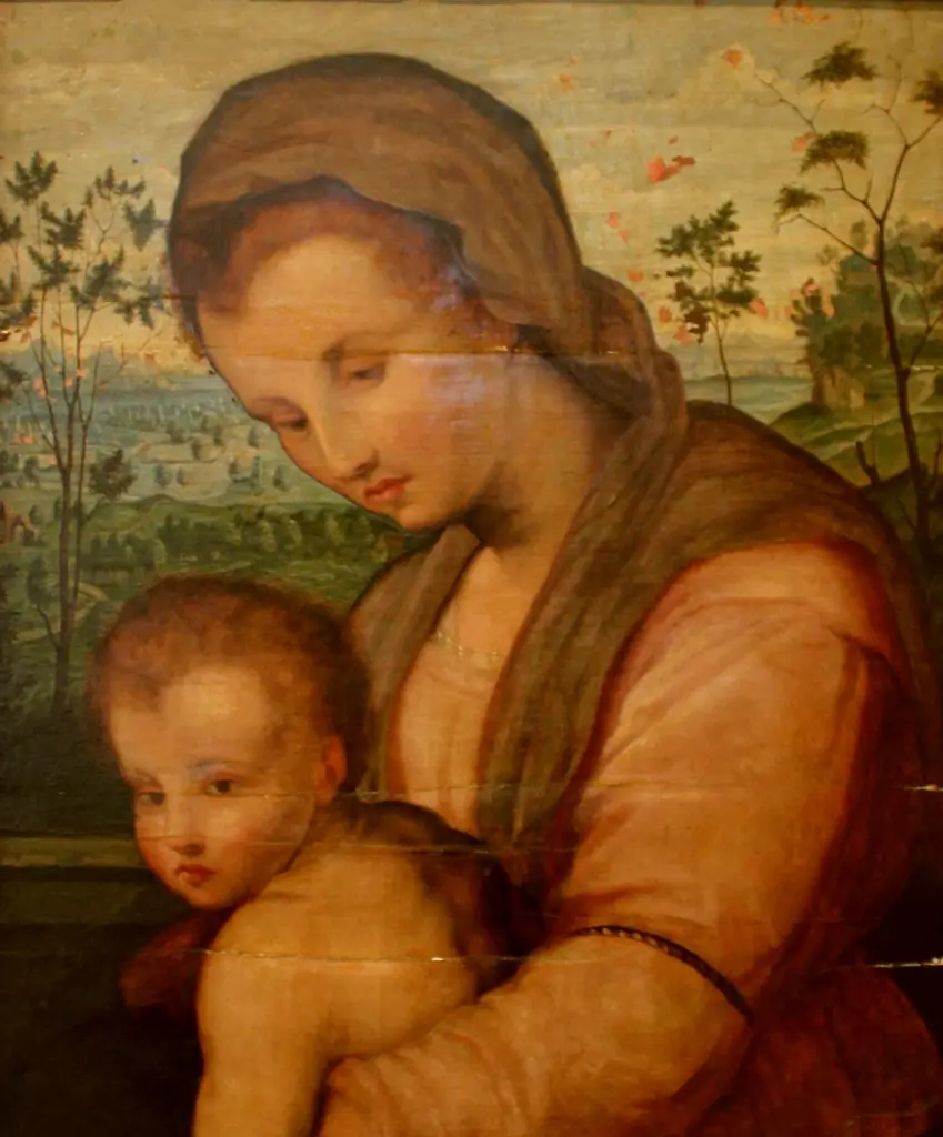 Madonna mit Kind.