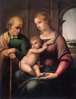 Madonna with Beardless Saint Joseph, by Raphael