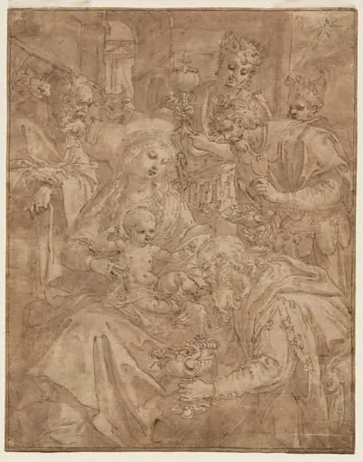 Adoration of the Magi, by Maerten de Vos