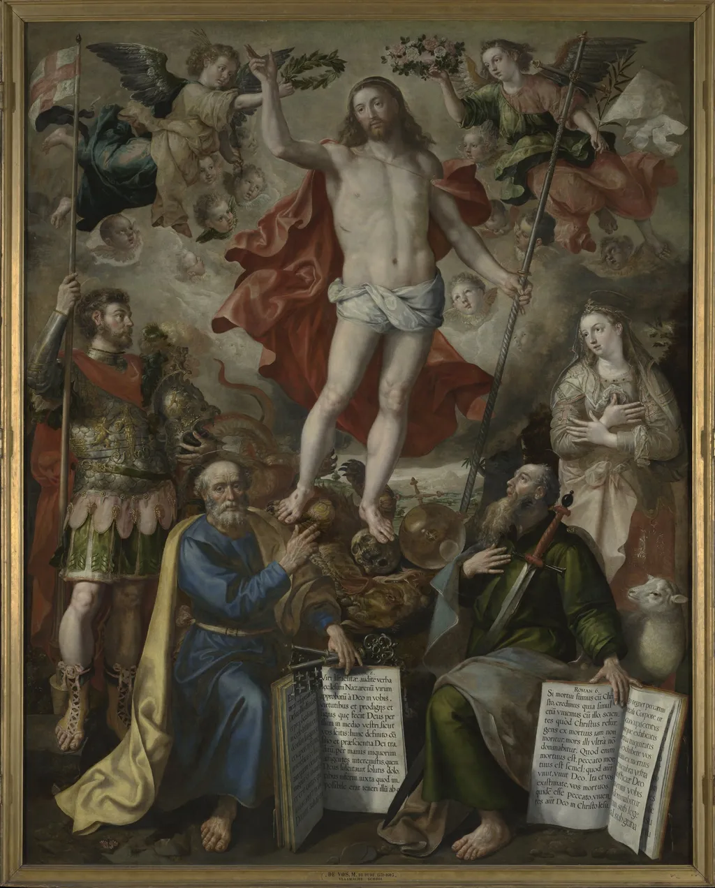 Christ Triumphant, by Maerten de Vos, oil, 1596
