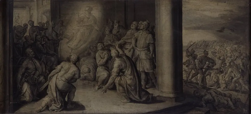 Saint Luke Appearing at the Curch of Our Lady in Tripoli, by Maerten de Vos
