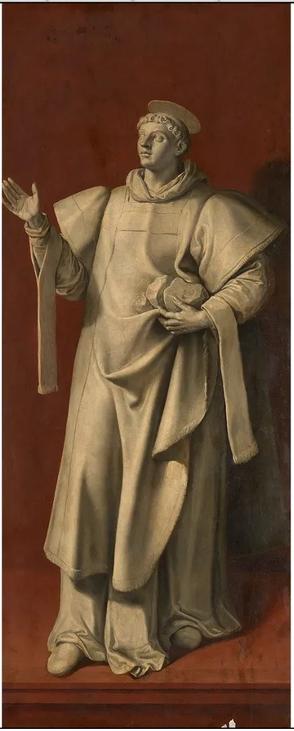 Saint Stephen, by Maerten de Vos, oil, 1574
