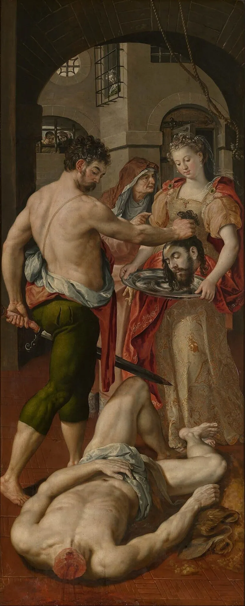 The Beheading of Saint John-Baptist, by Maerten de Vos, oil, 1574