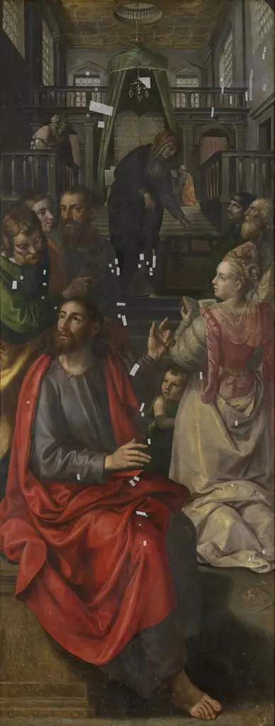 The Widow's Offering, by Maerten de Vos