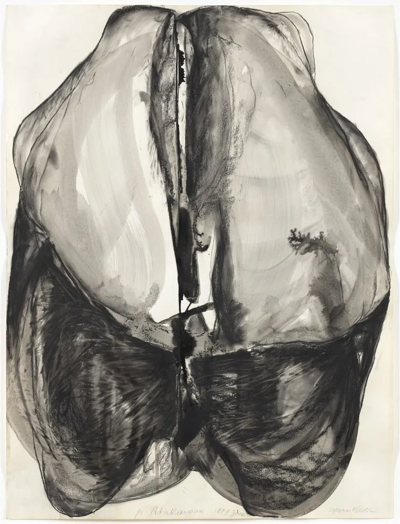 Untitled, by Magdalena Abakanowicz, charcoal, 1999