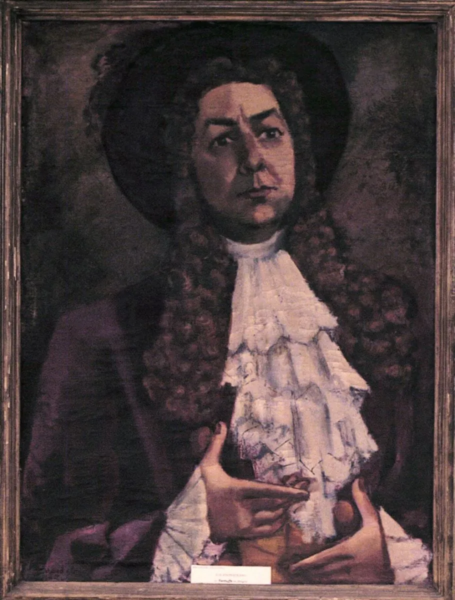 Ion Finteșteanu în „Tartuffe” de Molière, by Magdalena Rădulescu, unspecified, 1952