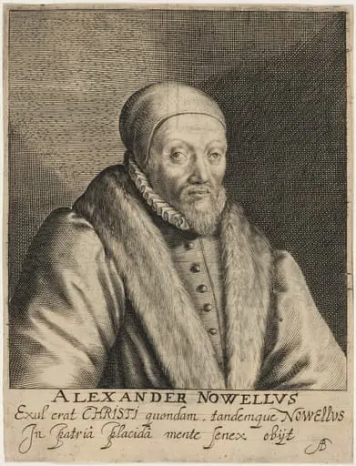 Alexander Nowell, Dean of Saint Paul's, by Magdalena van de Passe