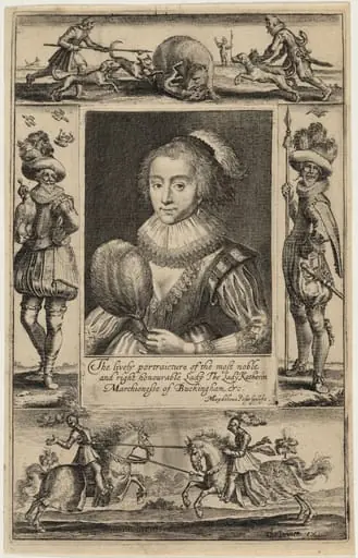Catherine Manners, Duchess of Buckingham, by Magdalena van de Passe