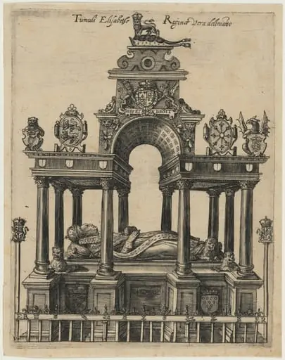 Elizabeth's Tomb, by Magdalena van de Passe