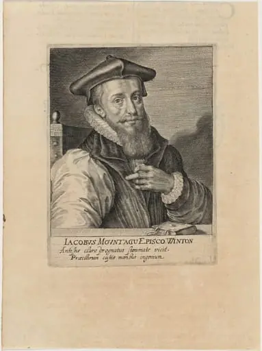 James Montagu, Bishop of Winchester, by Magdalena van de Passe