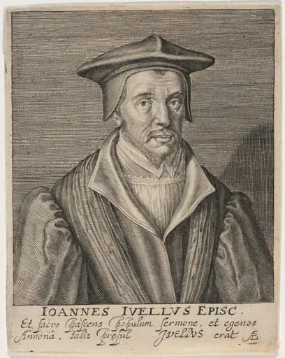 John Jewell, Bishop of Salisbury, by Magdalena van de Passe