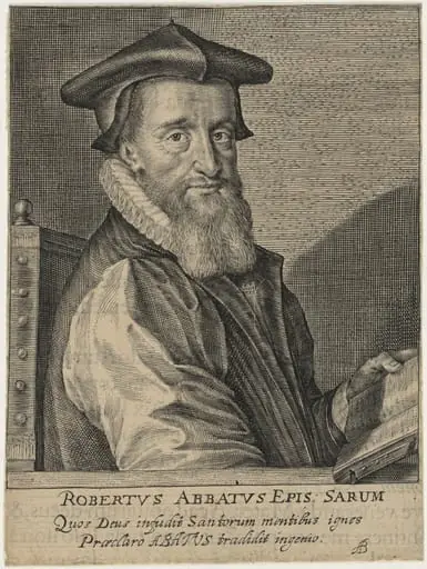Robert Abbot, Bishop of Salisbury, by Magdalena van de Passe