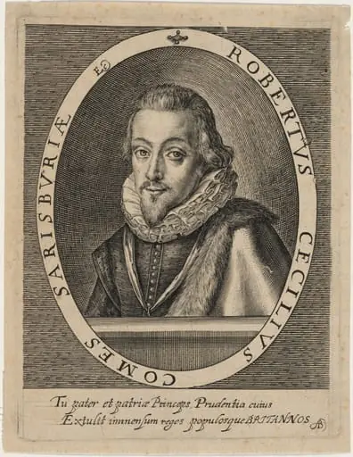 Robert Cecil, First Earl of Salisbury, by Magdalena van de Passe