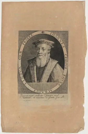 Sir John Cheke, Tutor to Edward VI, by Magdalena van de Passe