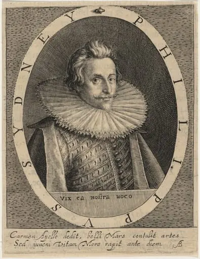 Sir Philip Sidney, Soldier and Poet, by Magdalena van de Passe