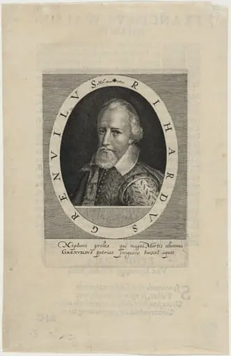 Sir Richard Grenville, Naval Commander, by Magdalena van de Passe