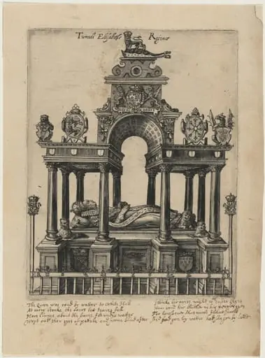 The Tomb of Elizabeth I, by Magdalena van de Passe