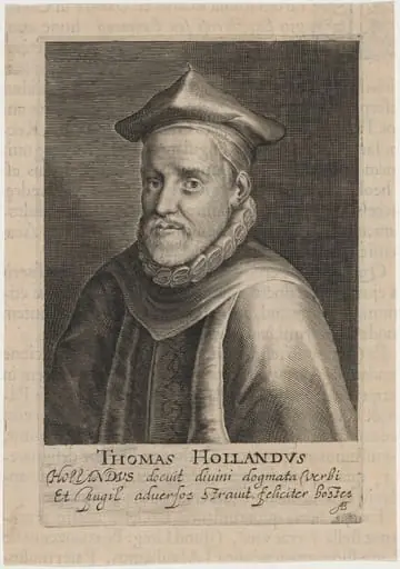Thomas Holland, Regius Professor of Divinity at Oxford, and Rector of Exeter College, by Magdalena van de Passe