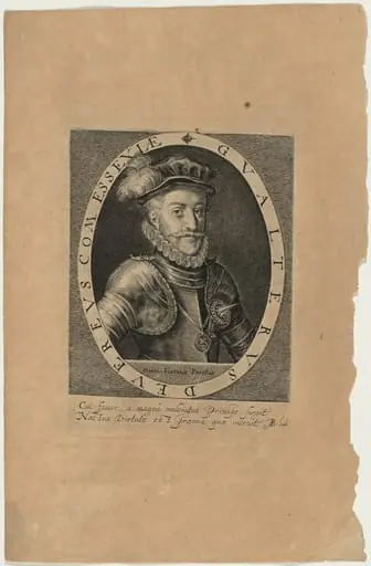Walter Devereux, First Earl of Essex, by Magdalena van de Passe