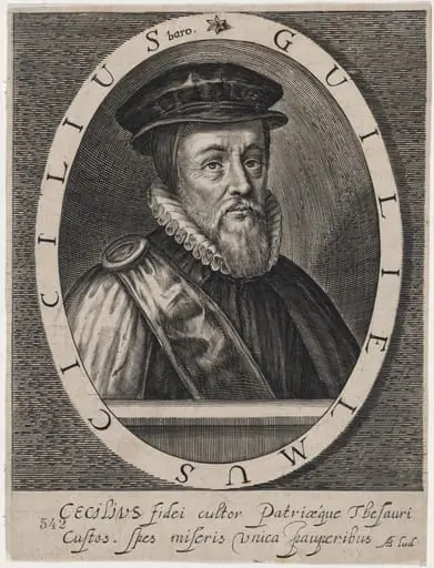 William Cecil, First Baron Burghley, by Magdalena van de Passe