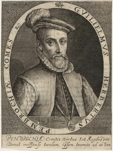 William Herbert, First Earl of Pembroke, by Magdalena van de Passe
