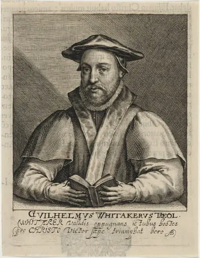 William Whitaker, D.D., Master of Saint John's College, Cambridge, by Magdalena van de Passe