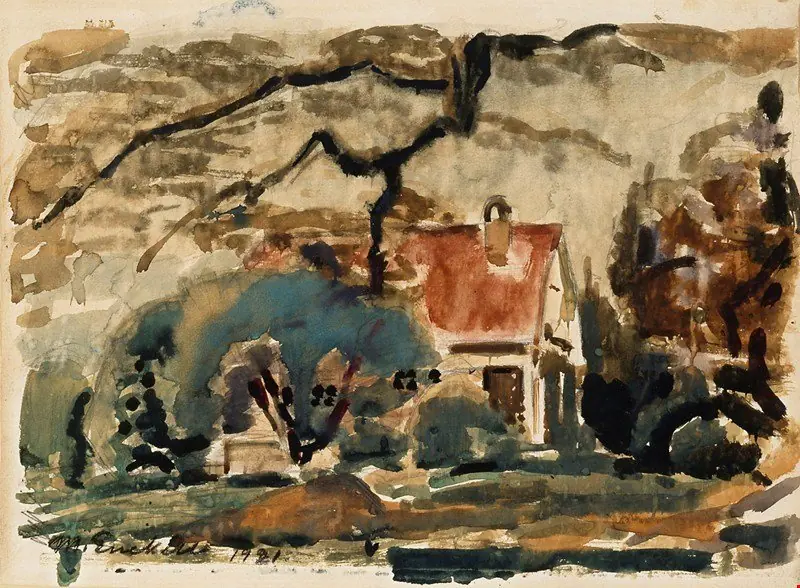 Cottage of the Artist in Kilo, by Magnus Enckell