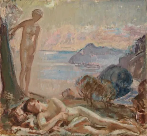 Diana ja Endymion I, by Magnus Enckell