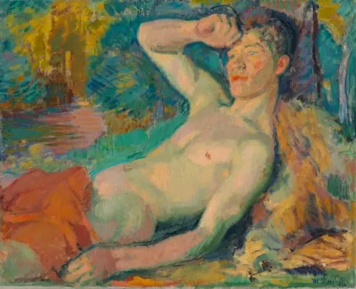 Heräävä fauni, by Magnus Enckell