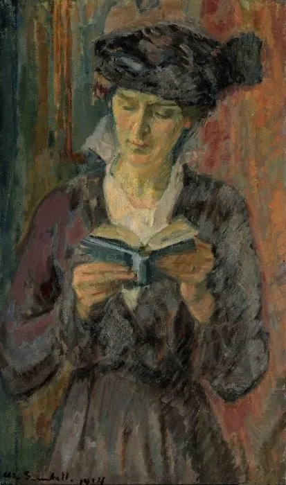 Mrs. Anni Lagerborg, by Magnus Enckell, oil, 1914