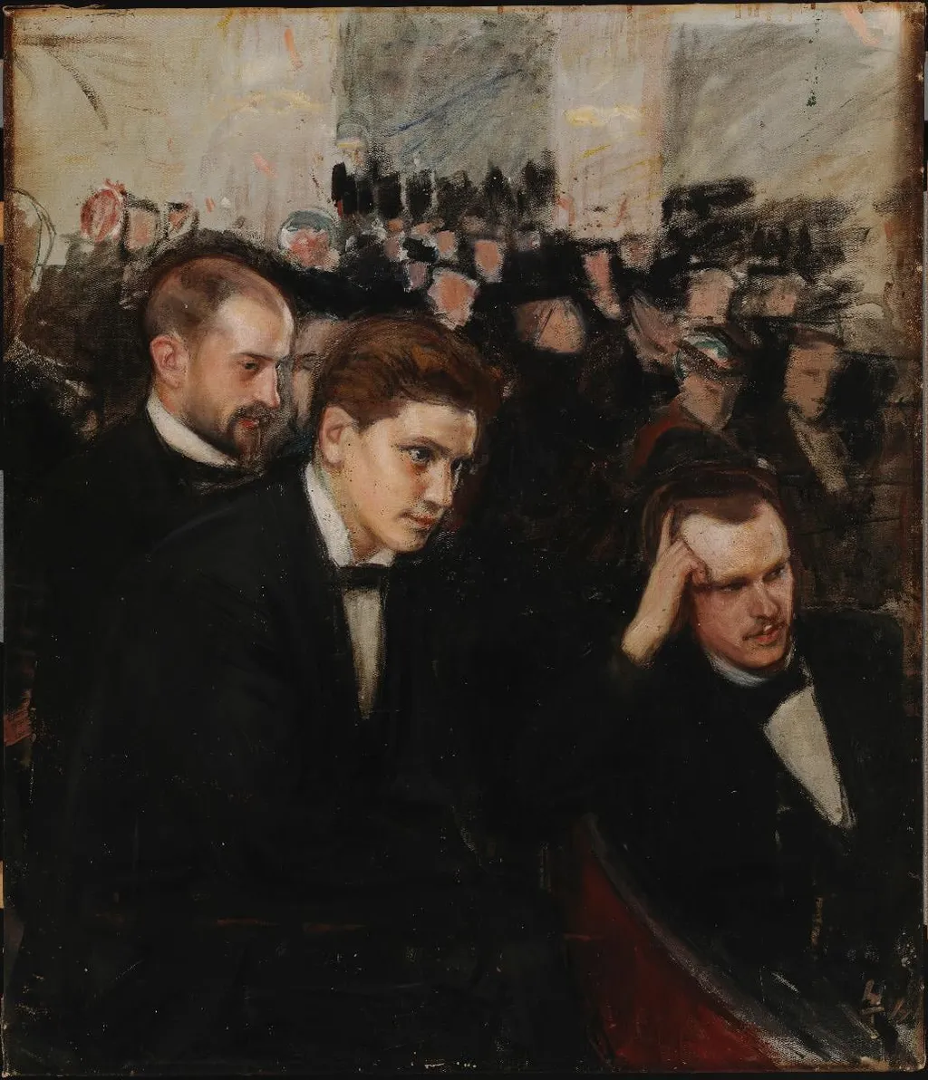 Musiikin kuuntelijoita, by Magnus Enckell, unspecified