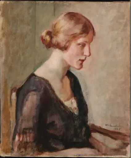 Neiti Barbara Lagerborgin muotokuva, by Magnus Enckell