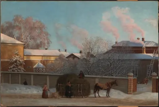 Annankatu kylmänä talviaamuna, by Magnus von Wright