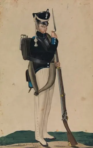 Keisarillisen jääkärirykmentin sotilas, by Magnus von Wright